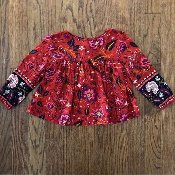 Old Navy Floral Blouse, 18-24 Months - Picture 4 of 6